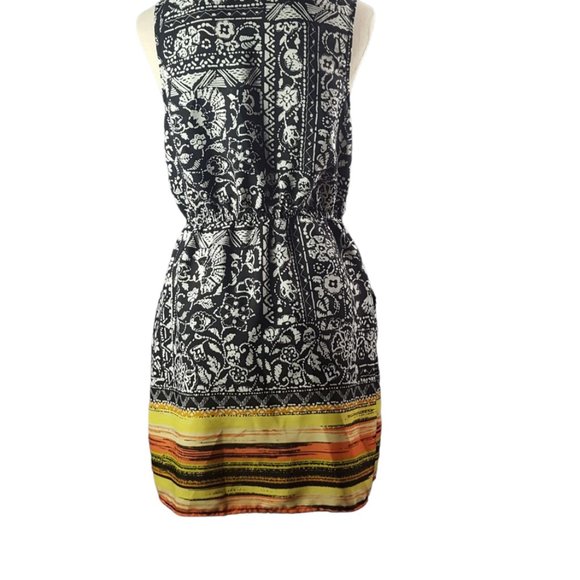 BeBop Women Dress Black White multi color Summer Sun Light - Picture 7 of 11